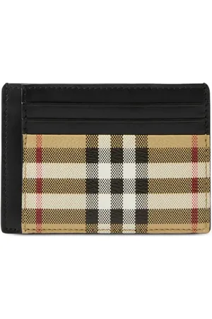 Burberry Tarjetero con motivo de cuadros