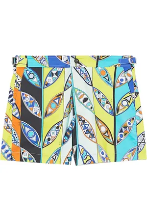 Puccini Shorts de playa con estampado gráfico