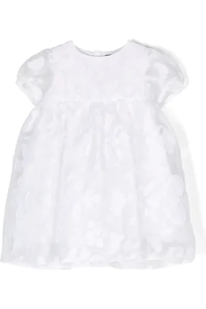 LITTLE BEAR Vestido acampanados con bordado floral