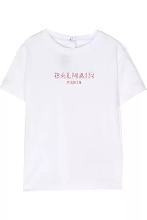 Balmain Playeras - Logo-print cotton T-Shirt
