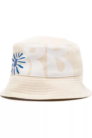 Ruslan Baginskiy Mujer Sombreros - Logo-print cotton bucket hat