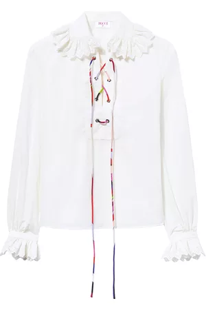 Puccini Blusa con bordado inglés