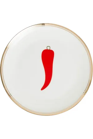 BITOSSI Set de 6 platos con estampado de chile