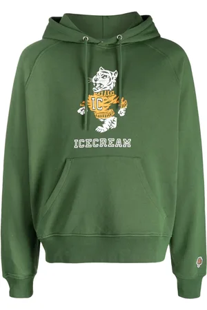 ICECREAM Hoodie con estampado tigre