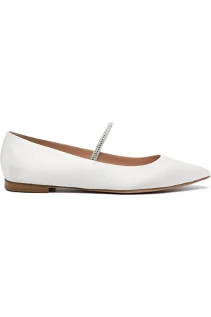 Gianvito Rossi Flats con tiras cruzadas y tacón de 15mm