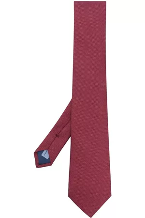 corneliani Hombre Pajaritas - Pointed-tip silk tie