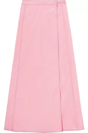 Puccini Falda larga con logo estampado