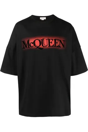 Alexander McQueen Playera con logo estampado