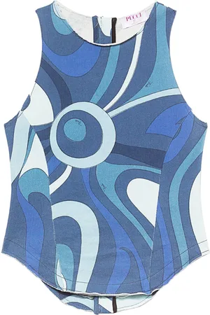 Puccini Top con estampado abstracto