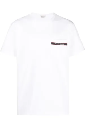 Alexander McQueen Playera con logo estampado
