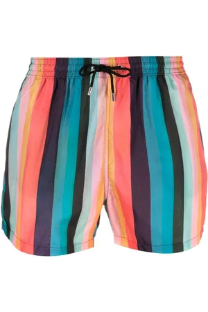 Paul Smith Shorts de playa con estampado Artist Stripe