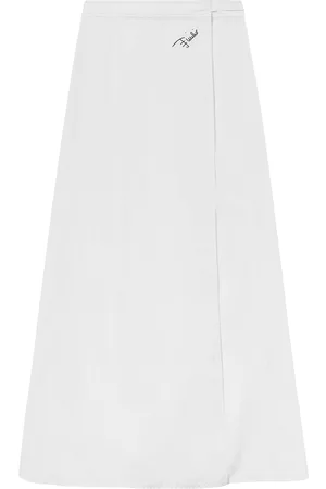 Puccini Falda larga con diseño cruzado y logo estampado