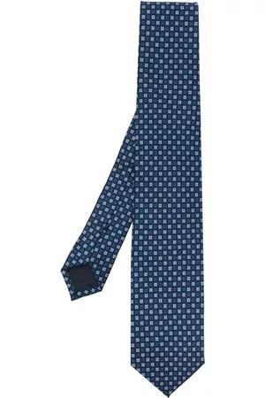 D4.0 Hombre Pajaritas - Floral-print silk tie