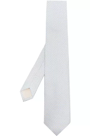 D4.0 Corbata de seda con estampado floral