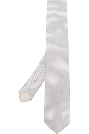 D4.0 Hombre Pajaritas - Graphic-print silk tie