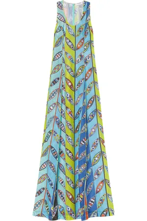 Puccini Vestido largo con estampado Girandole