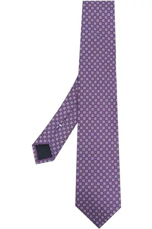 D4.0 Hombre Pajaritas - Floral-print silk tie