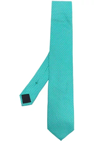 D4.0 Hombre Pajaritas - Floral-print silk tie