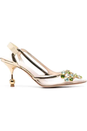 Giambattista Valli Zapatillas con detalles de cristal y tacón de 80mm