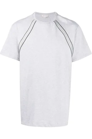Alexander McQueen Playera con franja del logo
