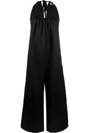 ALYSI Jumpsuit satinado con cuello halter