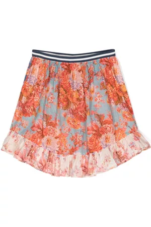 ZIMMERMANN Niña y chica adolescente Faldas - Floral-print ruffle-detail skirt