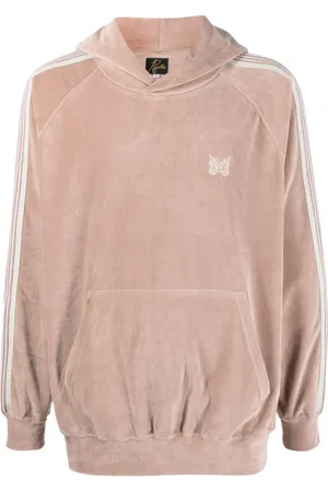 Pins & Needles Hoodie de terciopelo con rayas laterales
