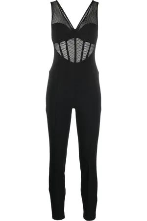 Elisabetta Franchi Jumpsuit con apliques de tul