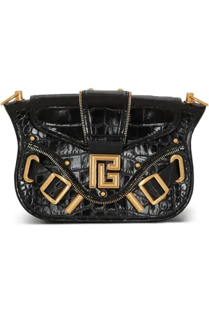 Balmain Bolsa de hombro con placa del logo