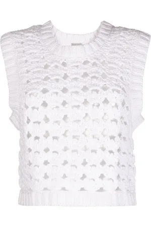 RACHEL COMEY Top sin mangas con perforaciones