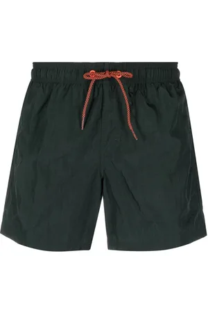 Sundek Shorts de playa con parche del logo y motivo de rayas