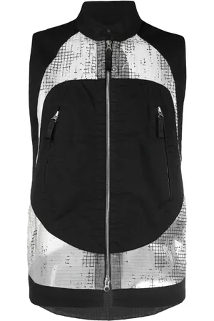 Stone Island Hombre Abrigos y Chamarras - Sleeveless zip-up mesh-panel vest