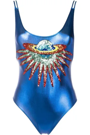 Brigitte Traje de baño con apliques de planeta