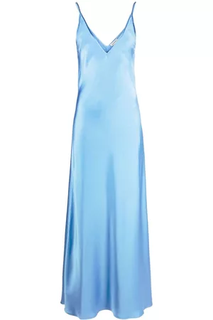 There Was One Mujer Cóctel - V-neck satin maxi slip dress