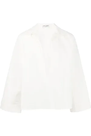 Saint Laurent Camisa con cuello en V