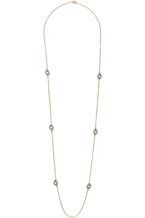 Tory Burch Collar Roxanne Carabiner con detalles de cristal
