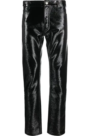 Courrèges Pantalones skinny con acabado brillante