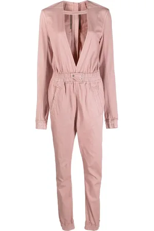 Rick Owens Jumpsuit con escote pronunciado
