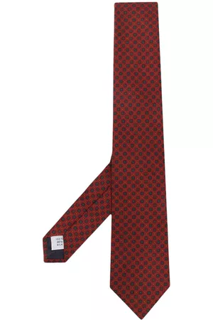 TAGLIATORE Hombre Pajaritas - Corbata de seda con estampado geométrico