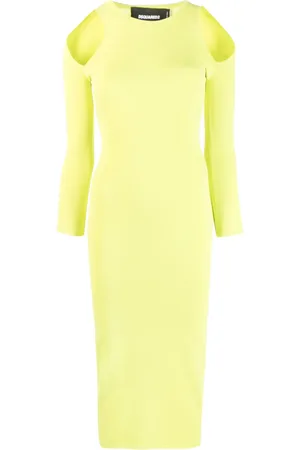Dsquared2 Vestido midi con detalle de aberturas