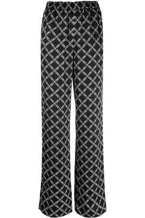 Michael Kors Mujer De vestir - Logo-print straight-leg trousers