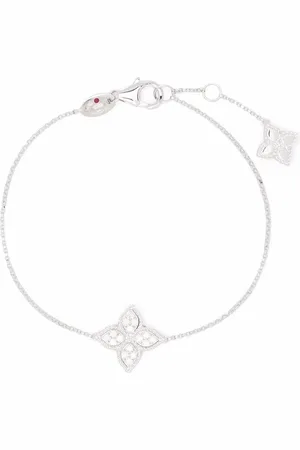 Roberto Coin Pulsera Princess Flower en oro de 18kt con diamantes