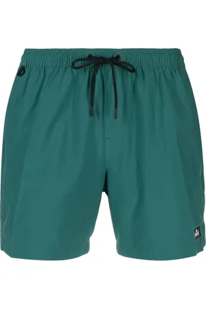 Sundek Shorts de playa con parche del logo y motivo de rayas