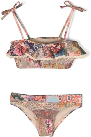 ZIMMERMANN Bikini con estampado de cachemira