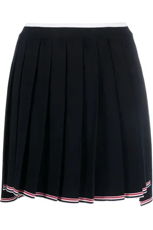 Thom Browne Falda Full Needle plisada