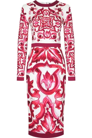Dolce & Gabbana Vestido con estampado Mayólica