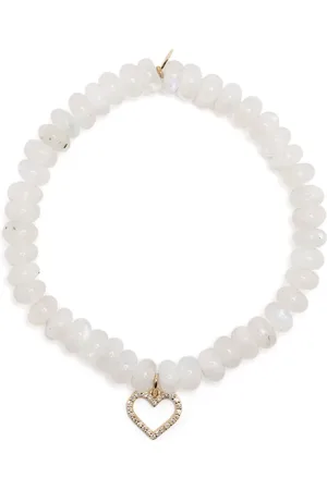 Sydney Evan Pulsera en oro amarillo de 14kt con diamantes y piedra de luna