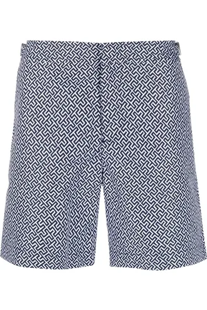 Orlebar Brown Shorts de playa con estampado geométrico