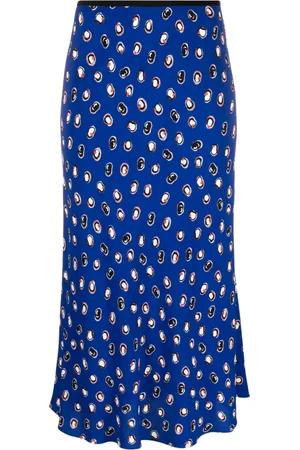 Diane von Furstenberg Falda midi con estampado abstracto