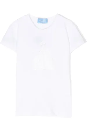 Lanvin Playera con logo bordado y lentejuelas